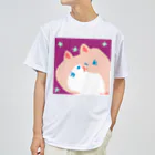 どうぶつえんの星とねこちゃん ドライTシャツ