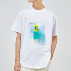 むーむー小屋のちびちゃんです！セリフ付きパステルカラー背景 Dry T-Shirt