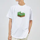 楽猫楽描しげ屋の箱池コガモ ドライTシャツ