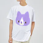 保護猫もいねこのどデカくれよん猫 3 ドライTシャツ