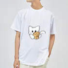 グリヴェール森の雑貨のねこ【白】 Dry T-Shirt