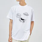 Moon_catの別れ牛 Dry T-Shirt