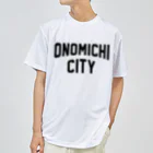 JIMOTOE Wear Local Japanの尾道市 ONOMICHI CITY ロゴブラック ドライTシャツ