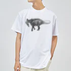 segasworksのAmargasaurus（白黒） ドライTシャツ