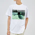 ペンギンの写真のコウテイペンギン　写真　リアル Dry T-Shirt
