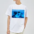 ペンギンの写真のヒゲペンギン　写真　リアル ドライTシャツ