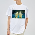 ペンギンの写真のジェンツーペンギン　写真　リアル　仲良し Dry T-Shirt