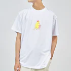 小鳥のほっぺの本読むピヨちゃん Dry T-Shirt