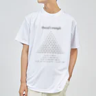 Mathematicsのパスカルの三角形 ドライTシャツ