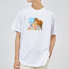 poniponiの島フレンズ(馬ヤギ) ドライTシャツ