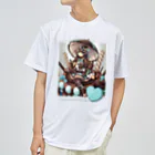 月蝕ざっか店＠SUZURIのChocomint*Holic-淡色ボディ向き版（文字濃色） Dry T-Shirt