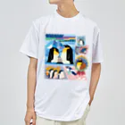 みなとまち層の南半球のペンギンたち ドライTシャツ