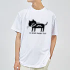 お髭ショップのお髭柄キャット Dry T-Shirt