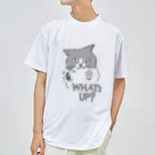 かにみそのWhat's up? ハチワレ猫くん Dry T-Shirt