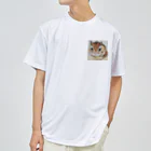 シマリス部　のシマリス　魚眼　カラー Dry T-Shirt