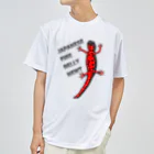 LalaHangeulのJAPANESE FIRE BELLY NEWT (アカハライモリ)　 ドライTシャツ