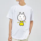 Drecome_Designの【悪巧み】うさねこ【腹黒】 ドライTシャツ