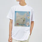 理絵のねこ ぬくぬく ドライTシャツ