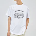 ブルーカメラのシンプルTシャツ屋のワーゲンバスでどこに行こう？ Dry T-Shirt