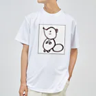 MedelBox™️ の白狸のポンくん(枠入り) ドライTシャツ