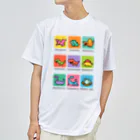 ドット絵どうぞの恐竜いっぱい Dry T-Shirt