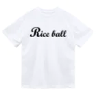 MUSUTCH（むすっち） SHOPの「Riceball」黒ロゴドライTシャツ Dry T-Shirt