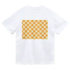 orange_honeyのチェック　黄色 Dry T-Shirt