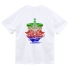 RYO NISHIWAKIのカラフルライオン前面　王冠付き Dry T-Shirt