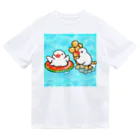 Lily bird（リリーバード）のぷかぷか水遊び文鳥ず ドライTシャツ