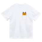 ゆるも鹿々堂のポケットインまめしか ドライTシャツ