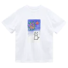 ピッチーの花火ニャン ドライTシャツ