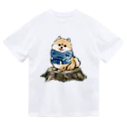 犬グッズの店しえるぶるーのマフラー犬　ポメラニアン Dry T-Shirt