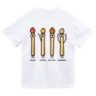 高堂玲/イラストの方のフライドポテト4兄弟 ドライTシャツ