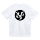 Fontaのジオメトリック猫 ドライTシャツ