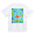 Esassy shopのカラフルフラミンゴ！just be yourself.～あなたらしく～ Dry T-Shirt