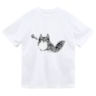 ikimonodaisukishyonenのでか猫Qoo ドライTシャツ