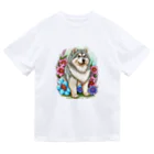 znbmsrrの花アラスカの子犬。 愛犬家のためのキュートなデザイン。 Dry T-Shirt