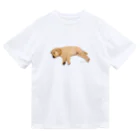 しらたま犬やさんのすやすやゴールデンレトリバー Dry T-Shirt