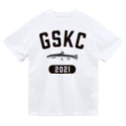 がさっ子クラブのGaSaKkoClub-カレッジロゴ風-どじょう（ブラック） ドライTシャツ