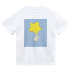 みにゆん　ねこのGood night, puppy ~ blue Dry T-Shirt