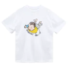 あかべ子's ゆるいどうぶつたちの赤ちゃんヒコウキ ドライTシャツ