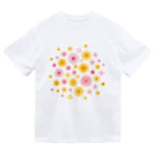 kimchinの華やかな色合いの花柄 Dry T-Shirt