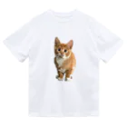 Zonelandの面白い猫、ケティ、猫の家 ドライTシャツ