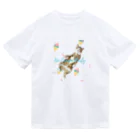 Yoru.MaruのIce cream party(cat) ドライTシャツ