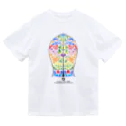 Toko Nataraja Baliのカヨナン　カラー背面、モノクロ前面 Dry T-Shirt