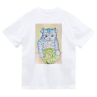 ぼくらの時間（みどり色）のキャベツの番人は猫（背景黄色） Dry T-Shirt