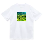 dolphineの日本の原風景　棚田 Dry T-Shirt