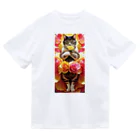 ukeroのフラワーキャット077 Dry T-Shirt