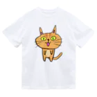 ぷりてぃーくりーちゃーずのスタンディング猫 ドライTシャツ