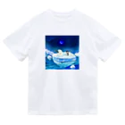 NORIMA'S SHOP の流氷の上で魚釣りを楽しむ、しろくま君とペンギンちゃん Dry T-Shirt